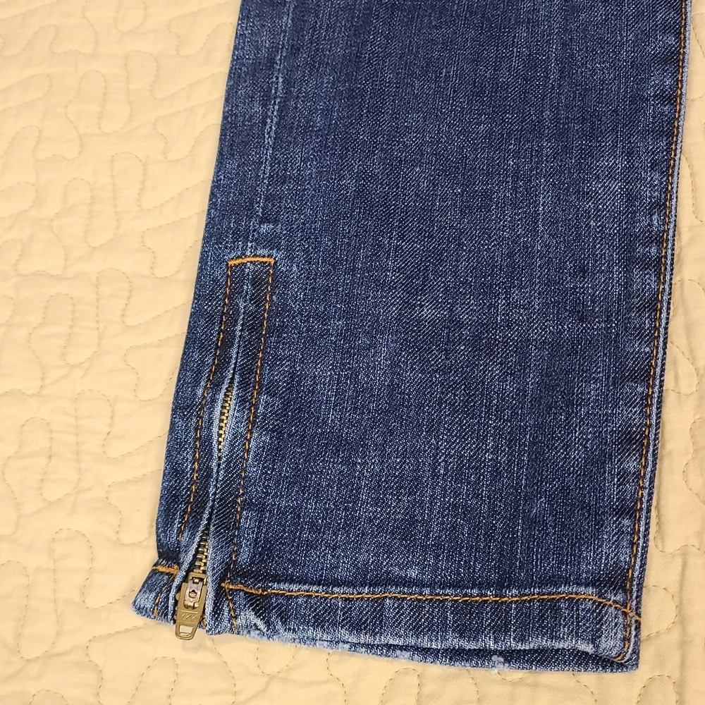 Dylan George Lucy distressed slim fit ankle zip jeans size 30 - Picture 3 of 12